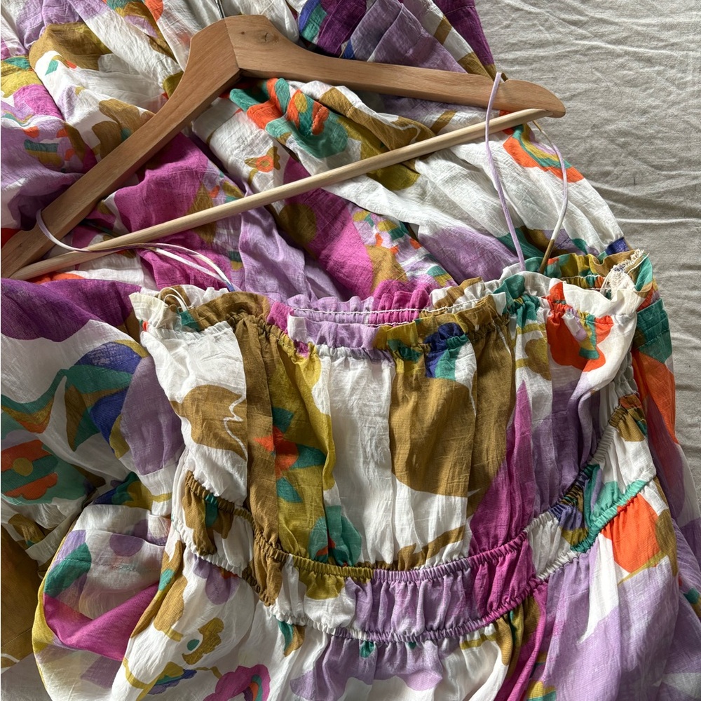 Anthropologie Multicolor Smocked Dress - Picture 3 of 4